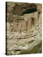 Pueblo Indian Montezuma Castle Dating from 1100-1400 AD, Sinagua, Arizona, USA-Walter Rawlings-Stretched Canvas