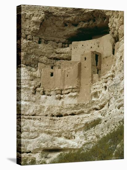 Pueblo Indian Montezuma Castle Dating from 1100-1400 AD, Sinagua, Arizona, USA-Walter Rawlings-Stretched Canvas