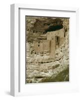 Pueblo Indian Montezuma Castle Dating from 1100-1400 AD, Sinagua, Arizona, USA-Walter Rawlings-Framed Photographic Print