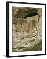 Pueblo Indian Montezuma Castle Dating from 1100-1400 AD, Sinagua, Arizona, USA-Walter Rawlings-Framed Photographic Print