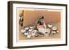 Pueblo Indian Painting Pottery-null-Framed Art Print