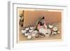 Pueblo Indian Painting Pottery-null-Framed Art Print