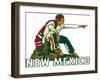 Pueblo Indian Pointing-null-Framed Art Print