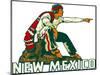 Pueblo Indian Pointing-null-Mounted Art Print