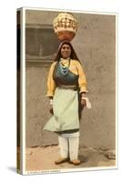 Pueblo Indian Water Carrier-null-Stretched Canvas