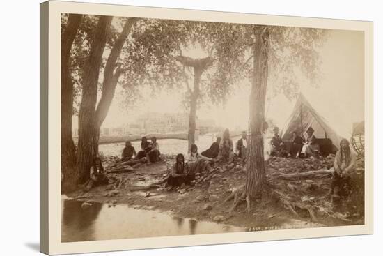 Pueblo Indians at Taos, New Mexico-null-Stretched Canvas