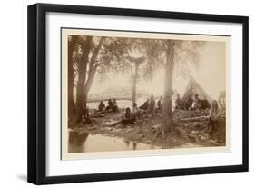 Pueblo Indians at Taos, New Mexico-null-Framed Photo