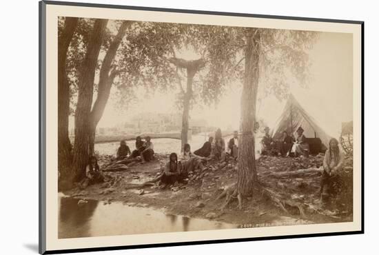 Pueblo Indians at Taos, New Mexico-null-Mounted Photo