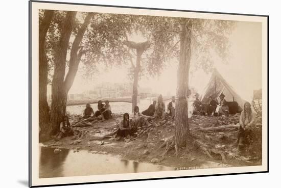 Pueblo Indians at Taos, New Mexico-null-Mounted Art Print