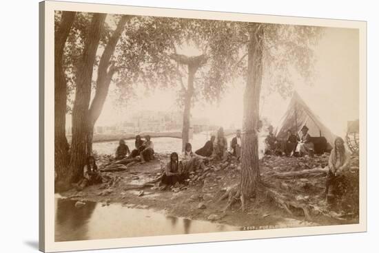 Pueblo Indians at Taos, New Mexico-null-Stretched Canvas