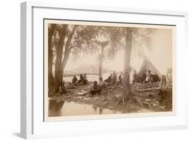 Pueblo Indians at Taos, New Mexico-null-Framed Art Print