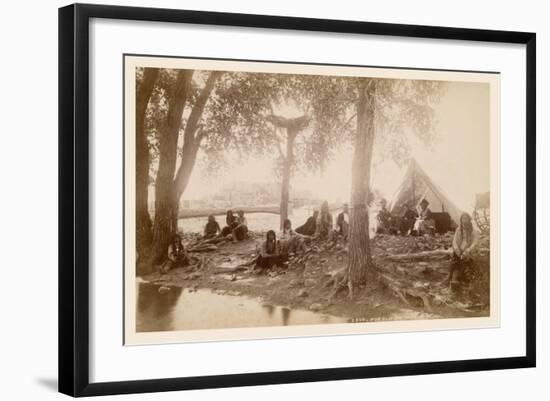 Pueblo Indians at Taos, New Mexico-null-Framed Art Print
