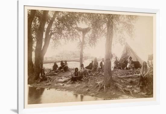 Pueblo Indians at Taos, New Mexico-null-Framed Art Print