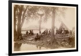 Pueblo Indians at Taos, New Mexico-null-Framed Art Print