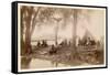 Pueblo Indians at Taos, New Mexico-null-Framed Stretched Canvas