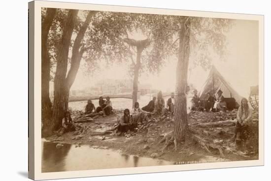 Pueblo Indians at Taos, New Mexico-null-Stretched Canvas