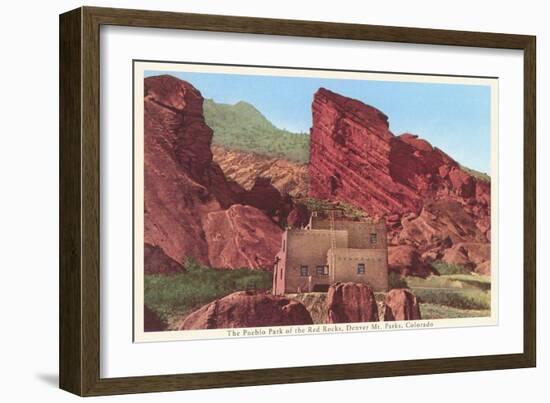 Pueblo Park of the Red Rocks, Denver, Colorado-null-Framed Art Print