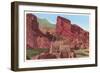 Pueblo Park of the Red Rocks, Denver, Colorado-null-Framed Art Print