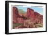 Pueblo Park of the Red Rocks, Denver, Colorado-null-Framed Art Print