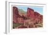 Pueblo Park of the Red Rocks, Denver, Colorado-null-Framed Art Print