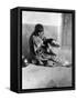 Pueblo Potter, c1905-Edward S. Curtis-Framed Stretched Canvas