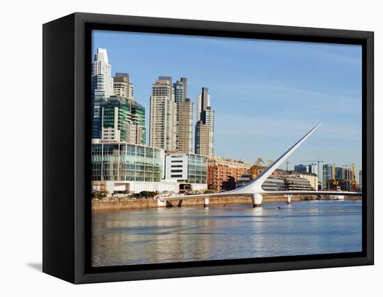 Puente De La Mujer, Buenos Aires, Argentina, South America-Christian Kober-Framed Stretched Canvas