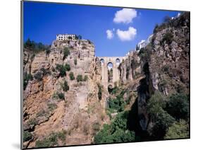 Puente Nuevo Bridge Above the Gorge of the Guadalevin River, Ronda, Malaga Province, Andalusia-null-Mounted Photographic Print