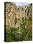 Puente Nuevo (New Bridge) over the El Tajo Gorge of the River Guadalevin, Ronda, Andalucia, Spain-Giles Bracher-Stretched Canvas