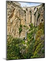 Puente Nuevo (New Bridge) over the El Tajo Gorge of the River Guadalevin, Ronda, Andalucia, Spain-Giles Bracher-Mounted Photographic Print
