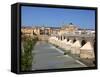 Puente Romano over the Rio Guadalquivir, Old Town, Cordoba, Andalusia, Spain, Europe-Hans Peter Merten-Framed Stretched Canvas