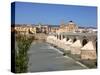 Puente Romano over the Rio Guadalquivir, Old Town, Cordoba, Andalusia, Spain, Europe-Hans Peter Merten-Stretched Canvas