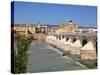 Puente Romano over the Rio Guadalquivir, Old Town, Cordoba, Andalusia, Spain, Europe-Hans Peter Merten-Stretched Canvas