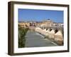 Puente Romano over the Rio Guadalquivir, Old Town, Cordoba, Andalusia, Spain, Europe-Hans Peter Merten-Framed Photographic Print
