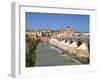 Puente Romano over the Rio Guadalquivir, Old Town, Cordoba, Andalusia, Spain, Europe-Hans Peter Merten-Framed Photographic Print