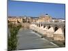 Puente Romano over the Rio Guadalquivir, Old Town, Cordoba, Andalusia, Spain, Europe-Hans Peter Merten-Mounted Photographic Print