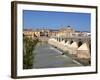 Puente Romano over the Rio Guadalquivir, Old Town, Cordoba, Andalusia, Spain, Europe-Hans Peter Merten-Framed Photographic Print