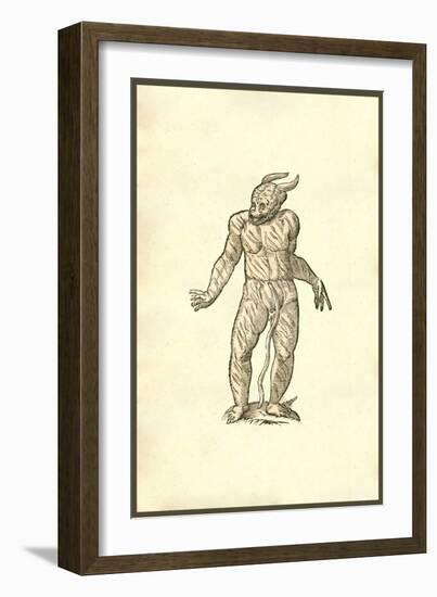 Puer Cornutus Ore Patulo-Ulisse Aldrovandi-Framed Art Print