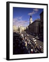 Puerta Del Sol, from the West, Madrid, Spain-Upperhall-Framed Photographic Print