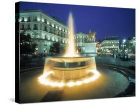 Puerta Del Sol, Madrid, Spain-Walter Bibikow-Stretched Canvas