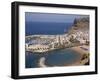 Puerto and Playa Mogan, Grand Canary, Canary Islands, Spain, Atlantic, Europe-Rolf Richardson-Framed Photographic Print