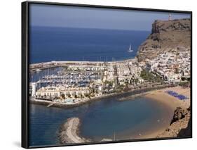 Puerto and Playa Mogan, Grand Canary, Canary Islands, Spain, Atlantic, Europe-Rolf Richardson-Framed Photographic Print