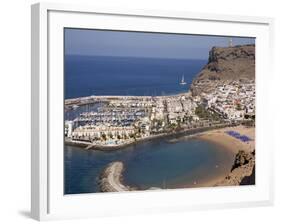 Puerto and Playa Mogan, Grand Canary, Canary Islands, Spain, Atlantic, Europe-Rolf Richardson-Framed Photographic Print