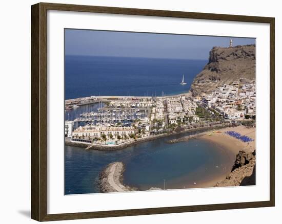 Puerto and Playa Mogan, Grand Canary, Canary Islands, Spain, Atlantic, Europe-Rolf Richardson-Framed Photographic Print