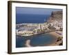 Puerto and Playa Mogan, Grand Canary, Canary Islands, Spain, Atlantic, Europe-Rolf Richardson-Framed Photographic Print