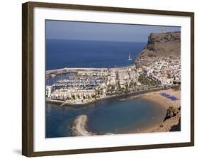 Puerto and Playa Mogan, Grand Canary, Canary Islands, Spain, Atlantic, Europe-Rolf Richardson-Framed Photographic Print