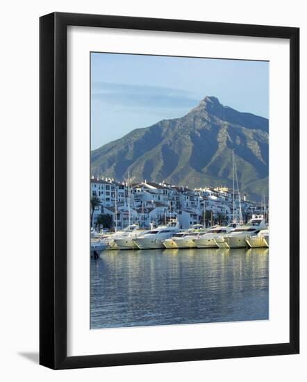 Puerto Banus Marina, Marbella, Malaga Province, Andalucia, Spain-Alan Copson-Framed Photographic Print