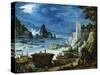 Puerto Con Castillo, Ca. 1601-Paul Bril-Stretched Canvas