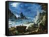 Puerto Con Castillo, Ca. 1601-Paul Bril-Framed Stretched Canvas