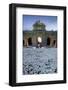 Puerto De Alcala at Dusk and White Flowerbed, Madrid, Spain, Europe-Charles Bowman-Framed Photographic Print