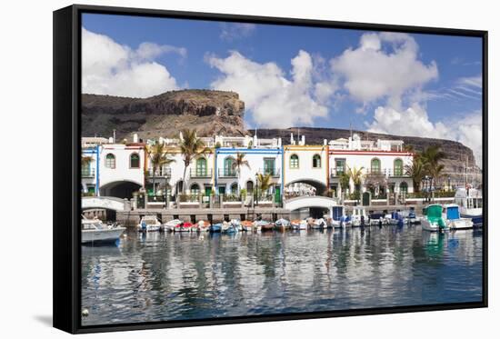 Puerto De Mogan, Gran Canaria, Canary Islands, Spain, Atlantic, Europe-Markus Lange-Framed Stretched Canvas